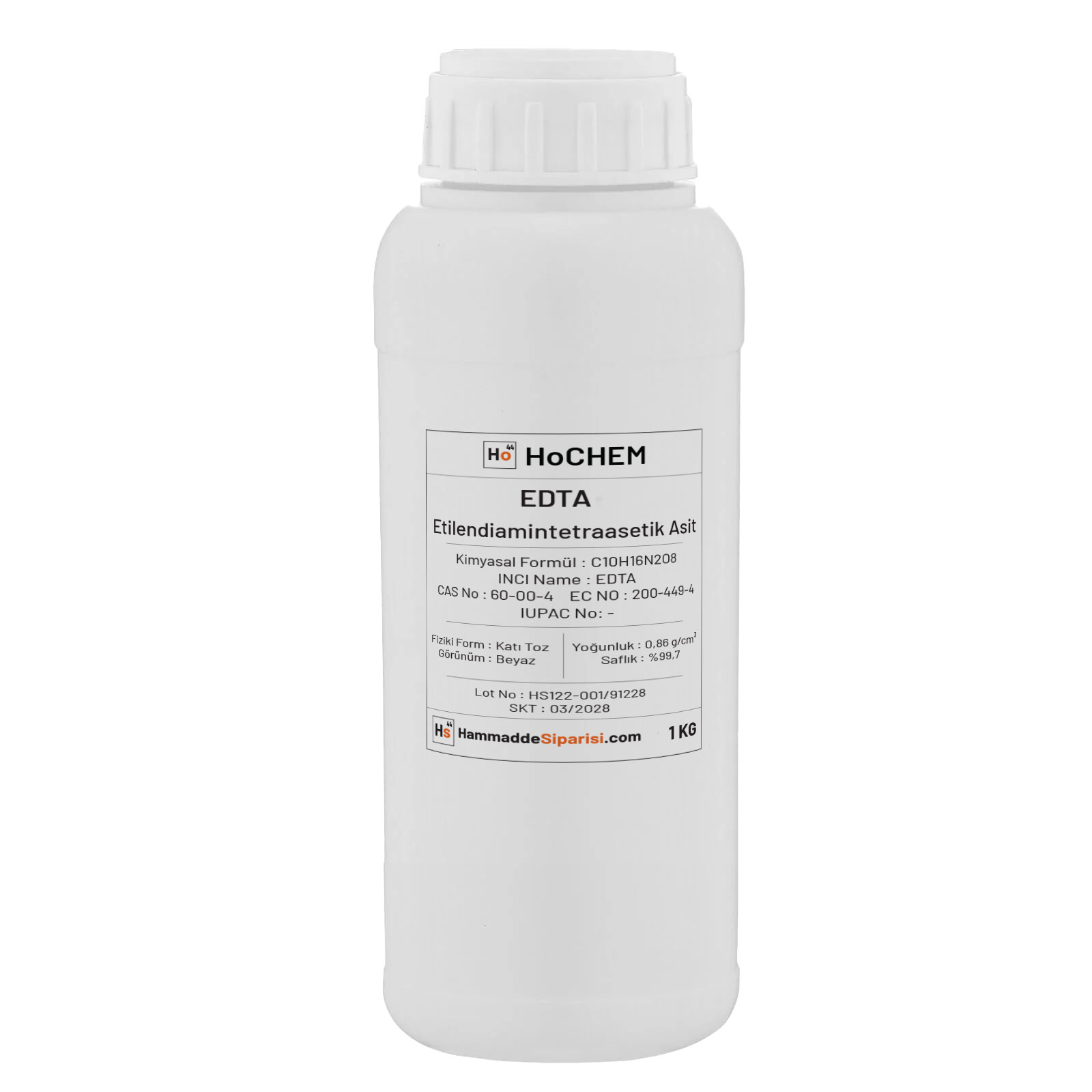 EDTA | Etilendiamintetraasetik Asit 1 EDTA 1 Kg