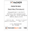 parafin wax 1 kg ürün etkieti